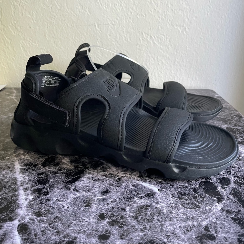 Nike Owaysis Slide Sandal Women’s Size 9 Black Slip On Shoes NEW